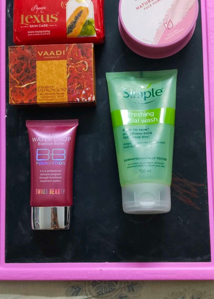 Skincare Bundle: Face Wash, Soap &amp; BB Cream with a