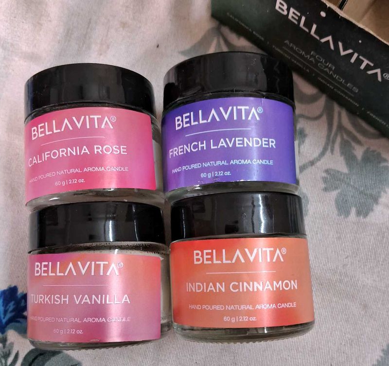 Bellavita Four Aroma Candles Set