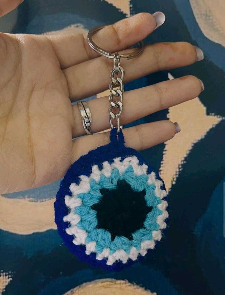 Handmade Evil Eye Keychain