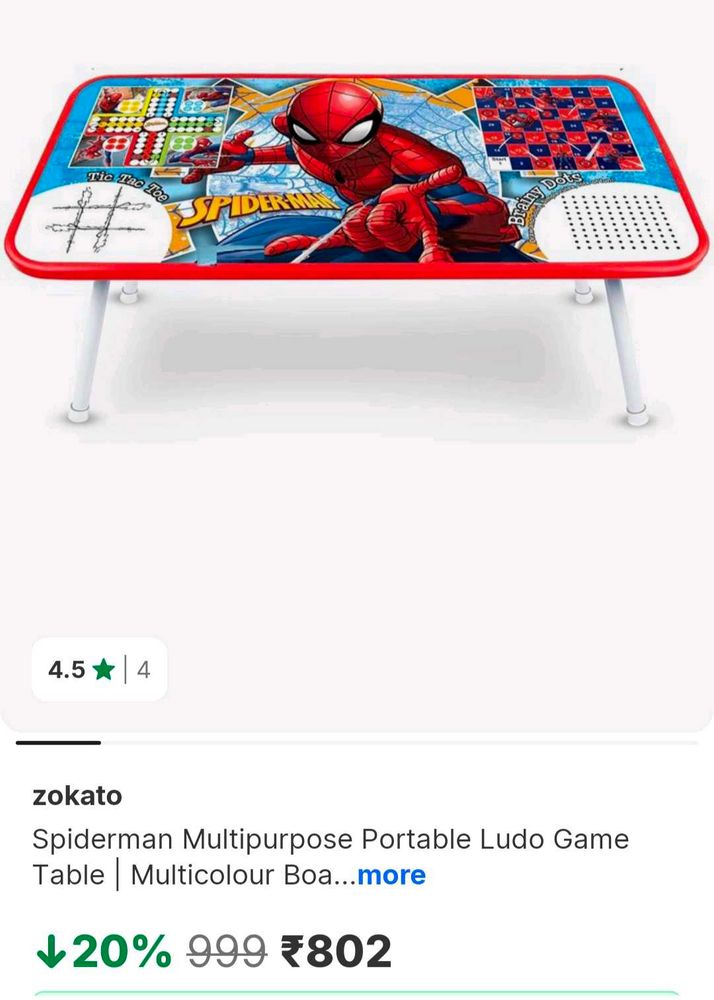 Spider Man portable Ludo game table
