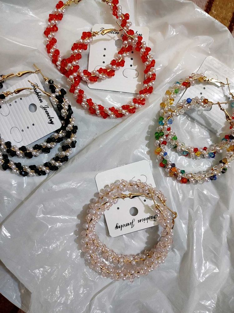 Korean Hoops Earings
