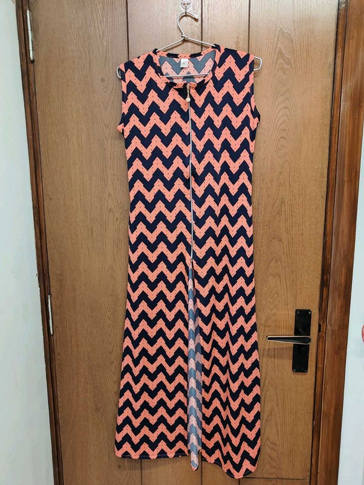 Printed Sleeveless Cape/ Top