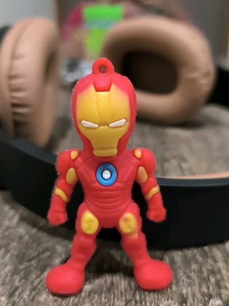IRON MAN RUBBER KEYCHAIN