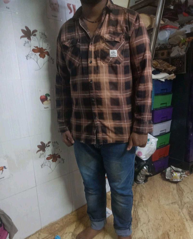 Men's Plaid Long Sleeve Shirt