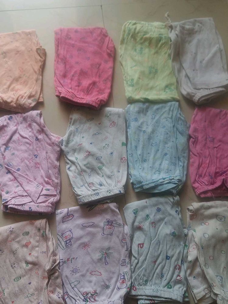 Cute Printed Baby Pajama Bottoms (Set of 12)