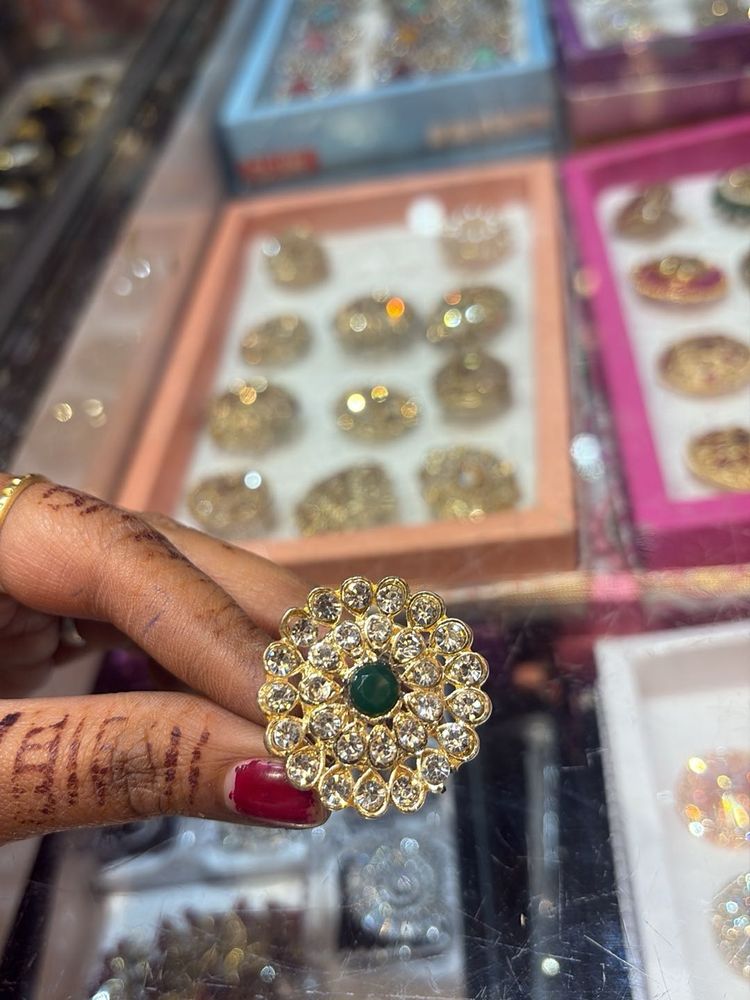 Elegant Gold-Tone Statement Ring