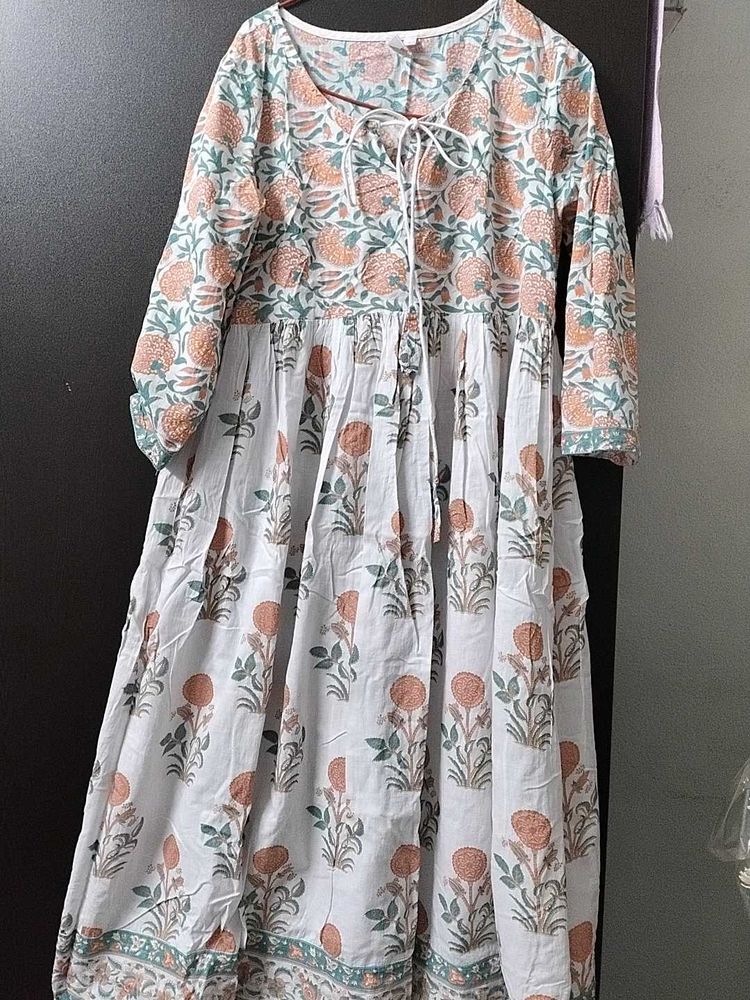 Floral Print Cotton Dress