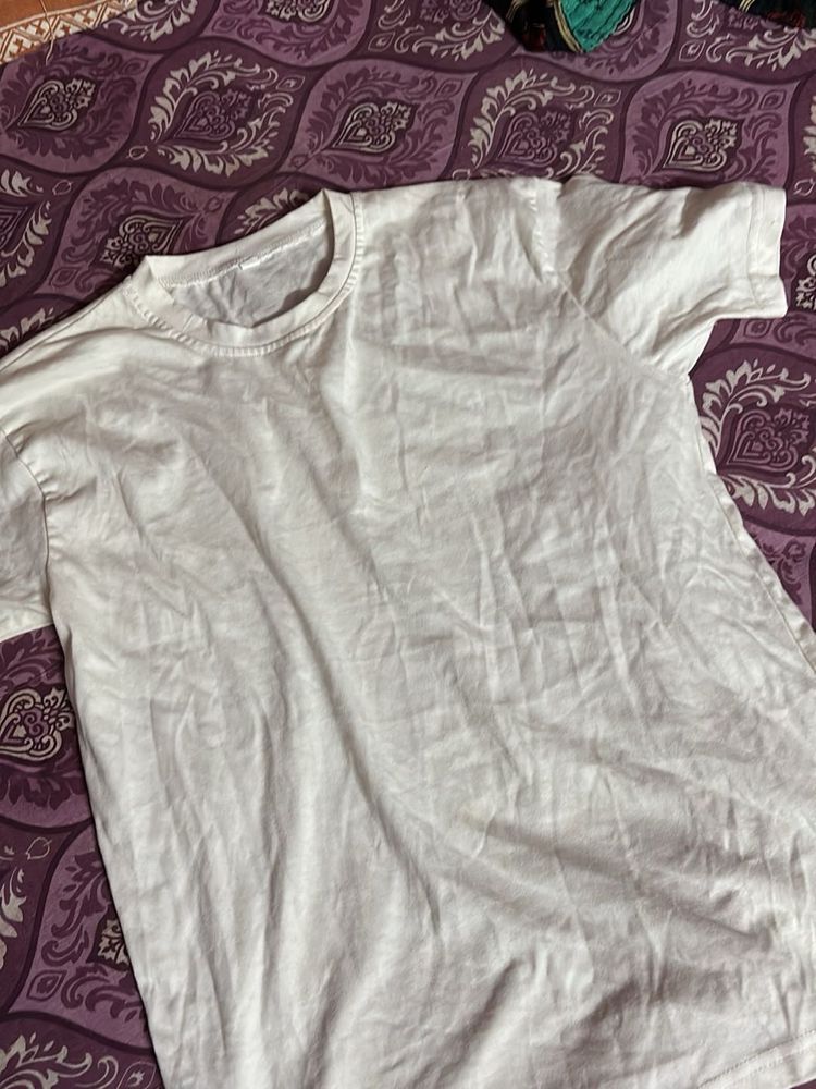 Plain White Crew Neck T-Shirt