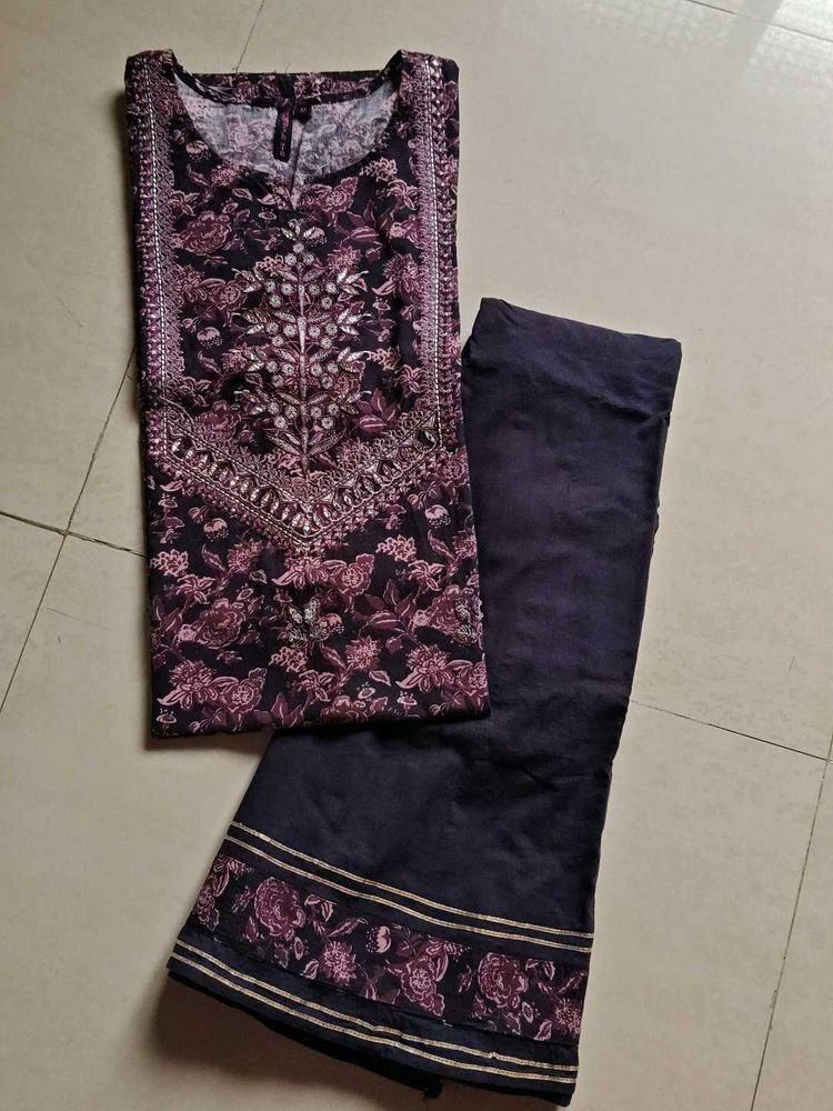 Beautiful "Ishin" Brand Kurta And Palazzo Set