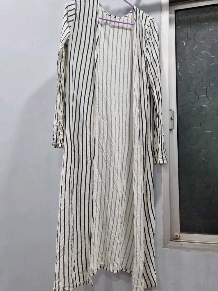 Striped white Cardigan