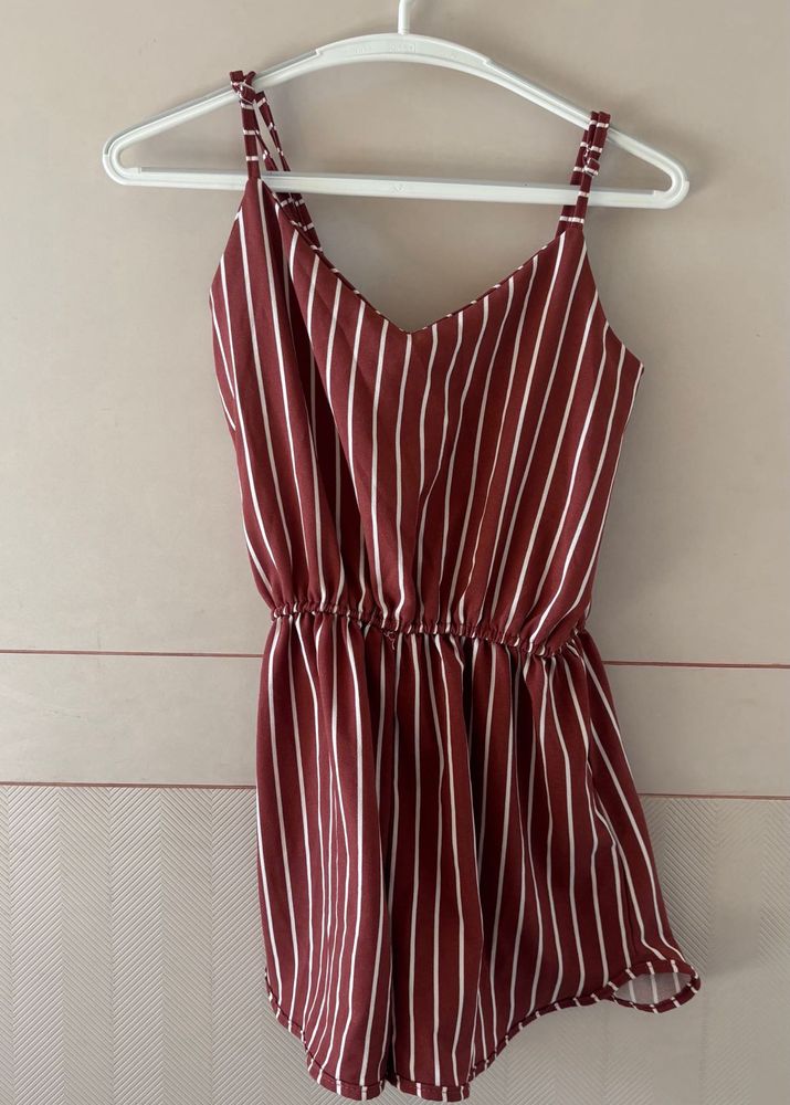 Chic Striped Romper