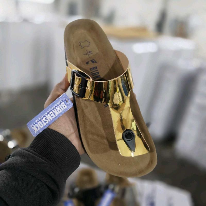 BIRKENSTOCK GLOSSY SANDALS