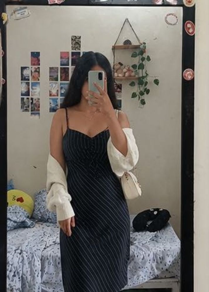 Striped Midi Dress