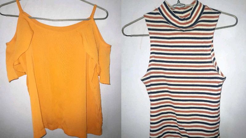 Combo 2 Tops - Cold Shoulder &amp; Striped