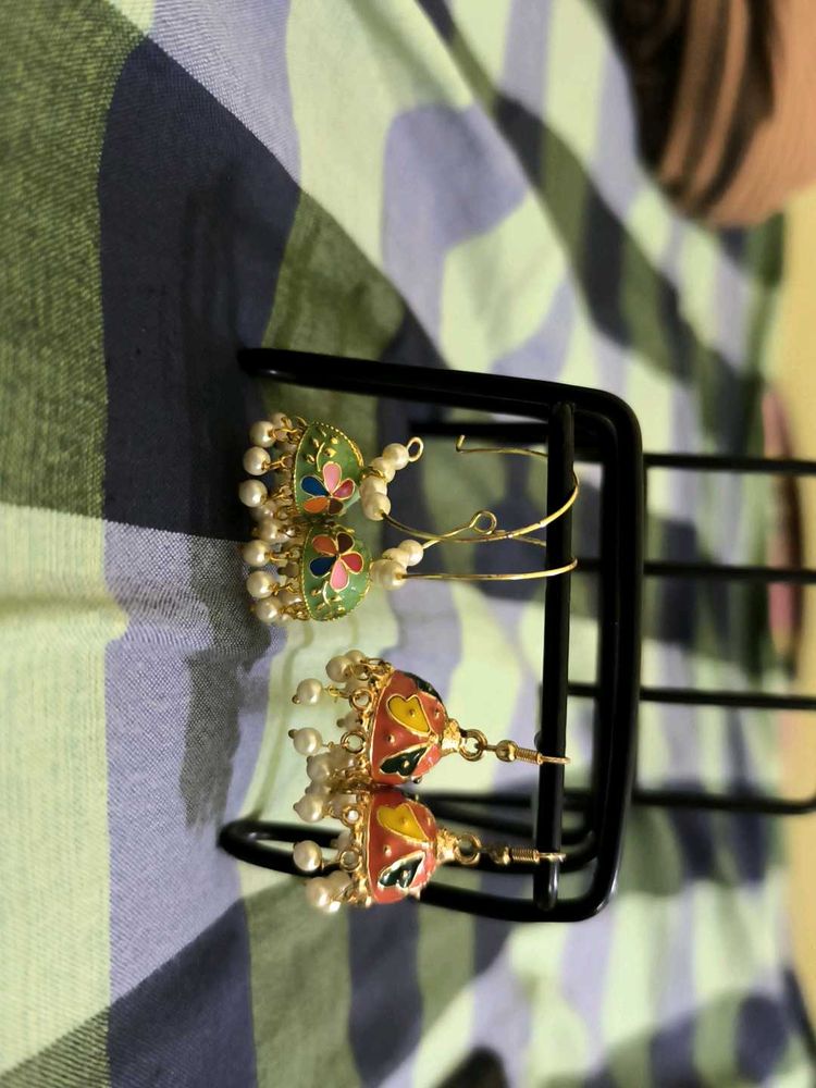 4 Pair Ear Rings No Return Refund