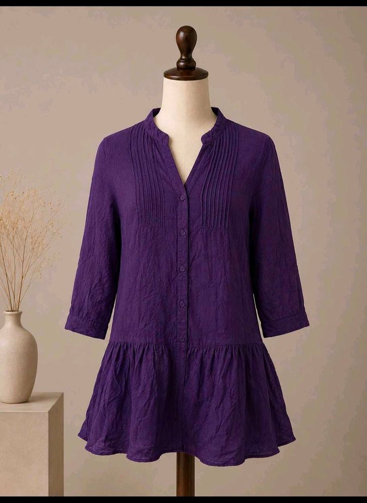 Purple Peplum Tunic