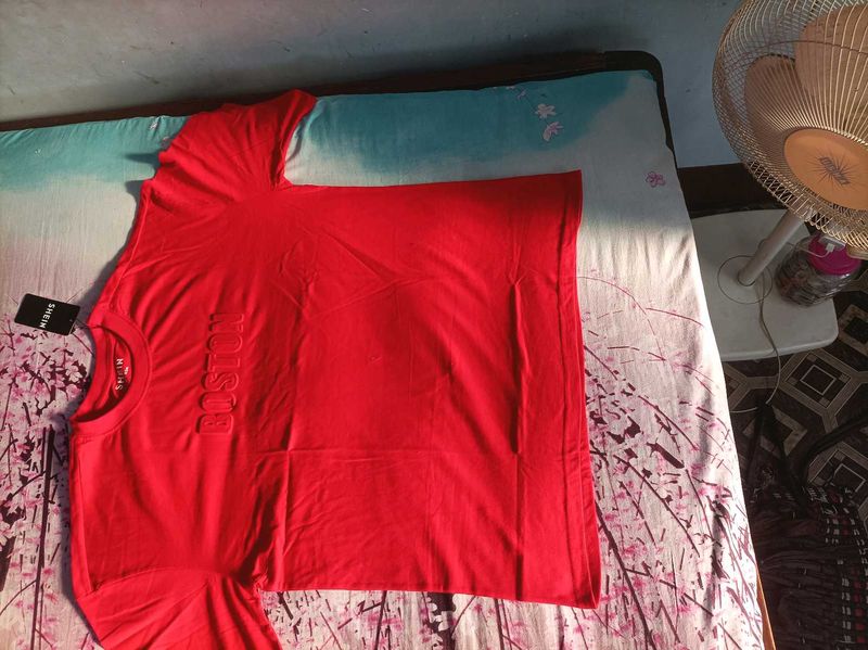 Red Boston Graphic T-Shirt