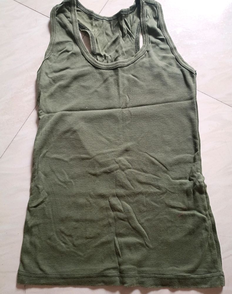 plain cotton Racer back tops sando sleeveless for