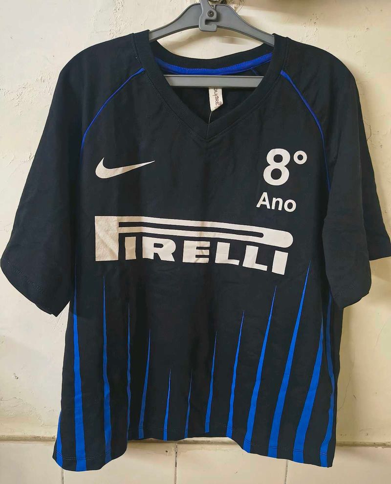 Black and Blue inter Milan style t-shirt