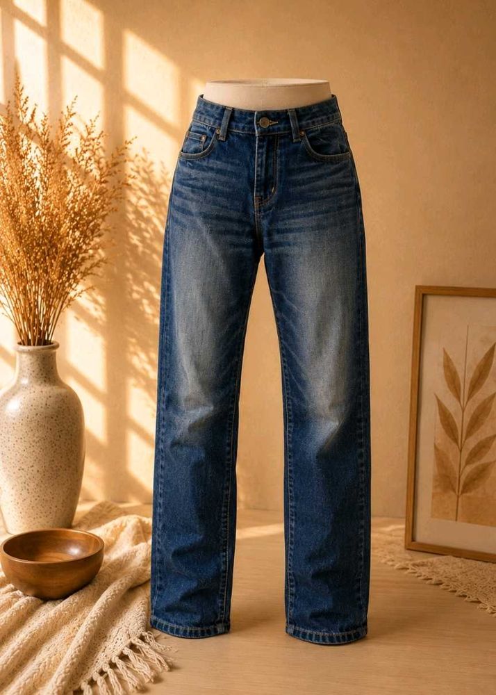 Classic Blue Wash Denim Jeans