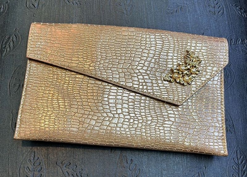 Elegant Gold Clutch