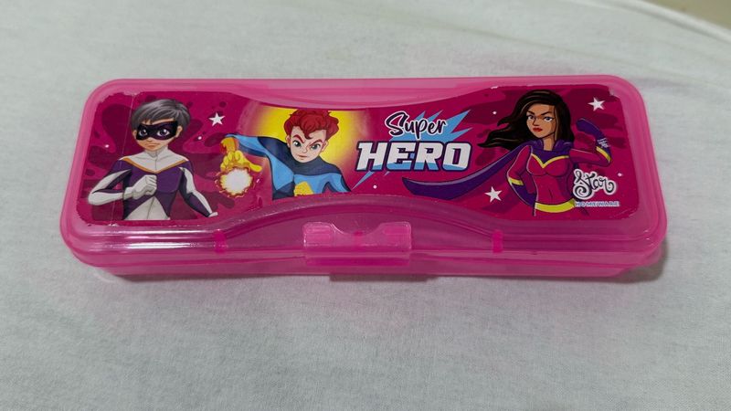 Cute Superhero Pencil Box for Kids
