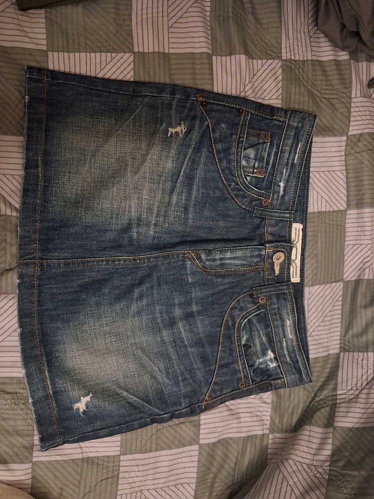 Denim Mini Skirt