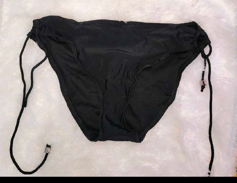 Black Tie-Side Bikini Bottom set of 4