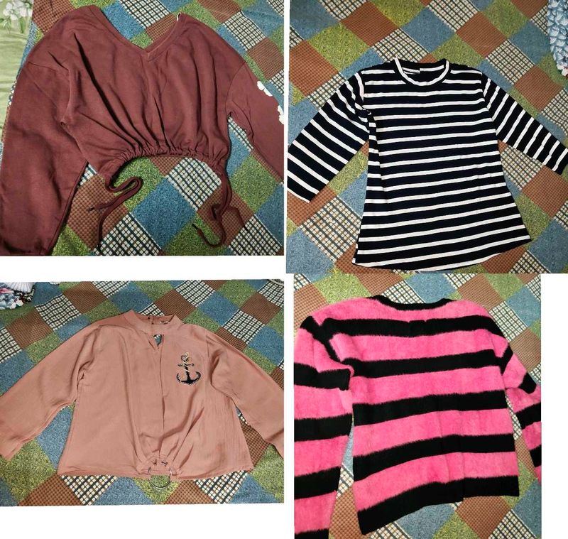 4 Cute Tops Bundle + one top free