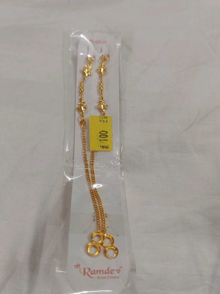 Beautiful Artificial Earring Support Chain