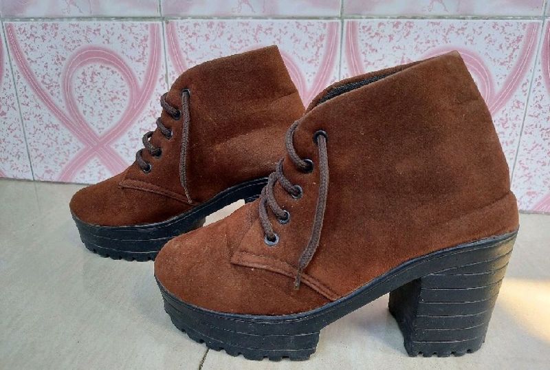 Brown Suede Ankle Boots