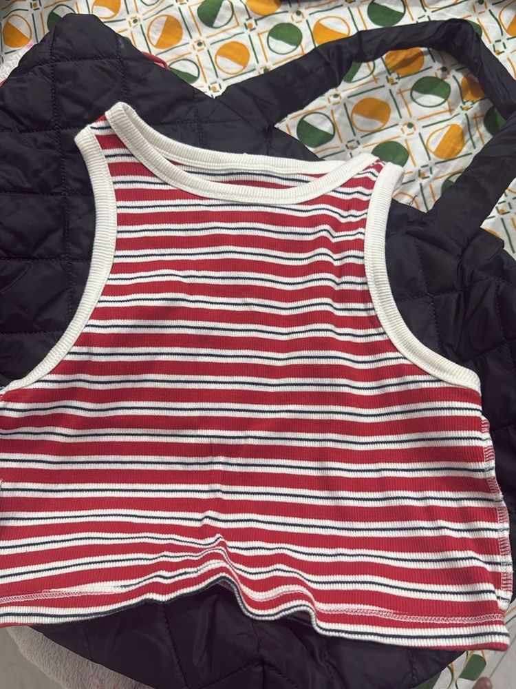 Red Striped Tank Top
