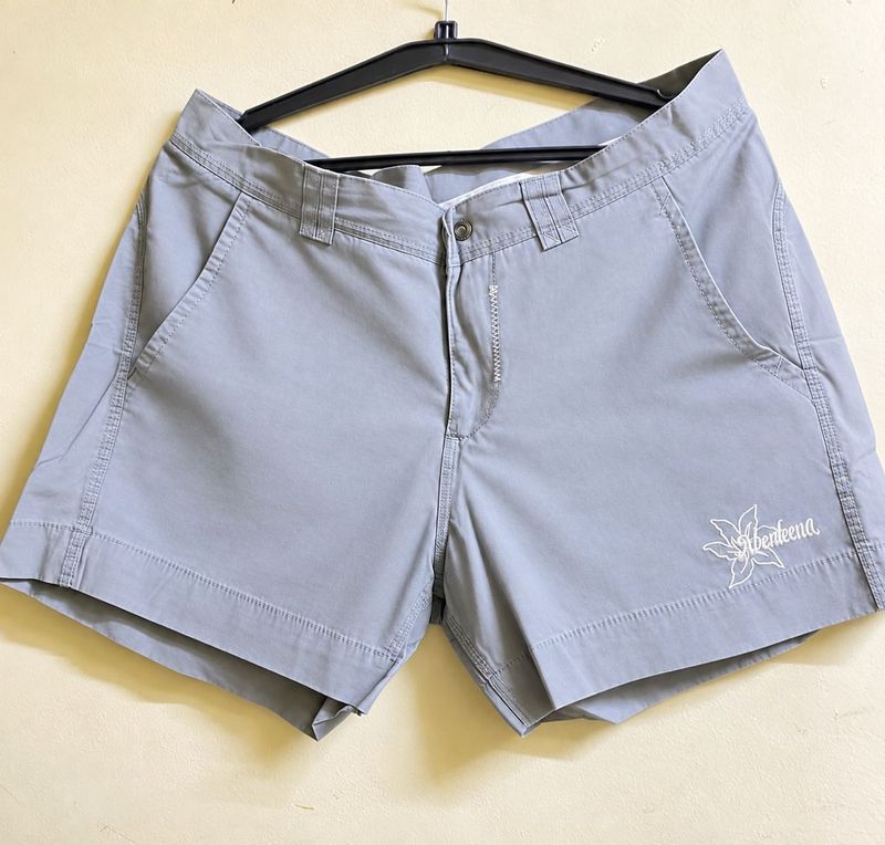 Women's Grey Casual Shorts