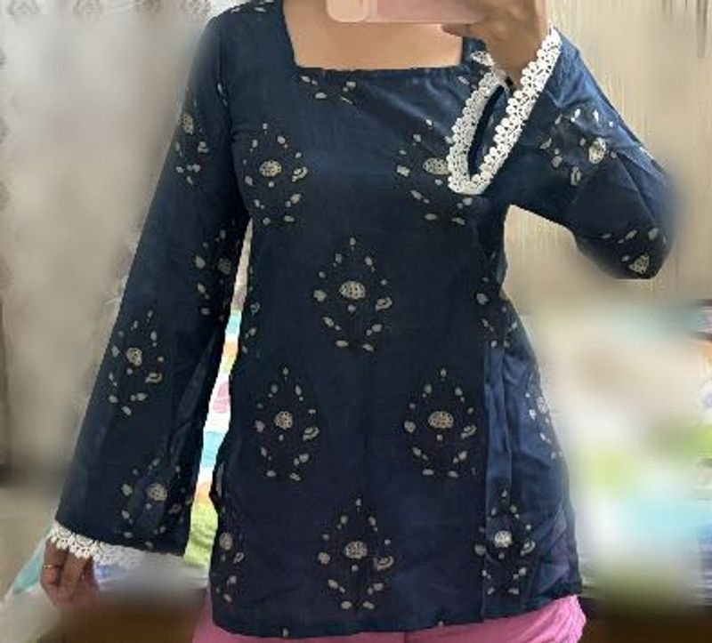 Beautiful Navy Blue Kurta