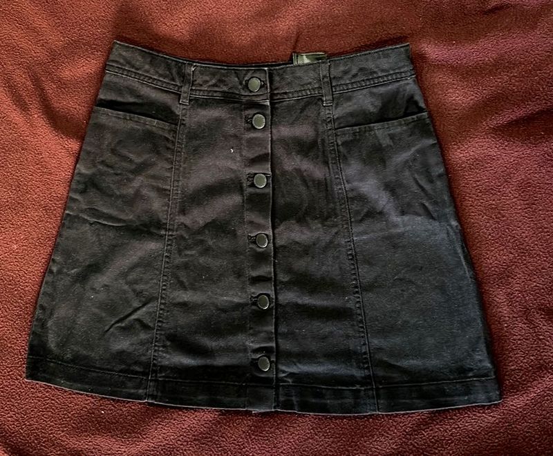 H&amp;M A-Line Denim Skirt