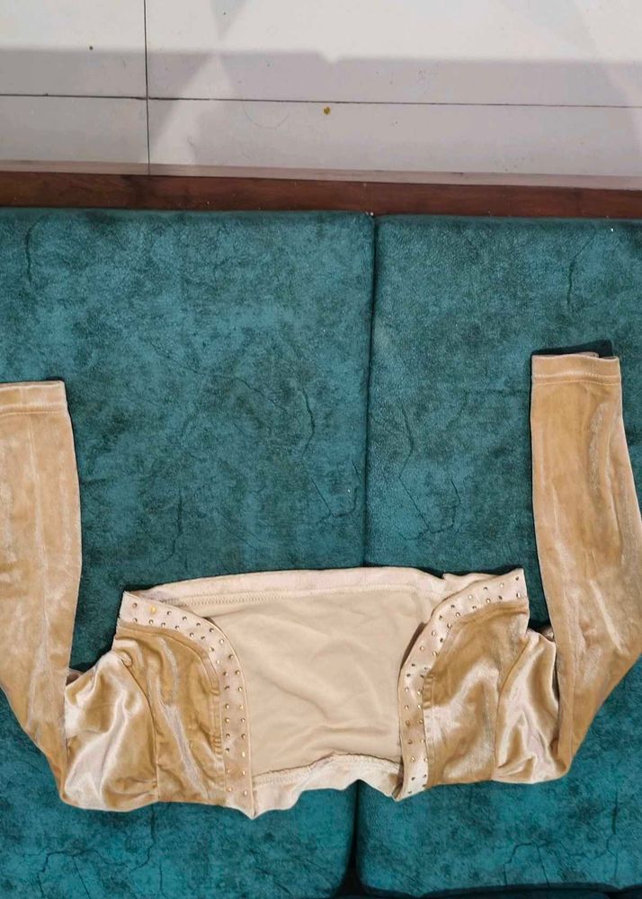Velvet Embellished Shrug for baby upto 2 yrs