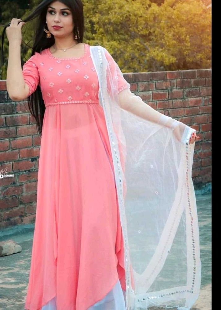 Elegant Pink Kurta with Dupatta