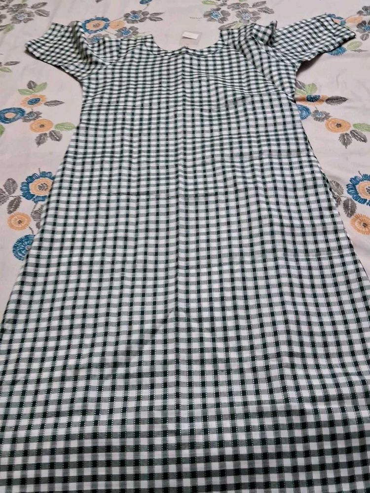 Classic Gingham Check Dress