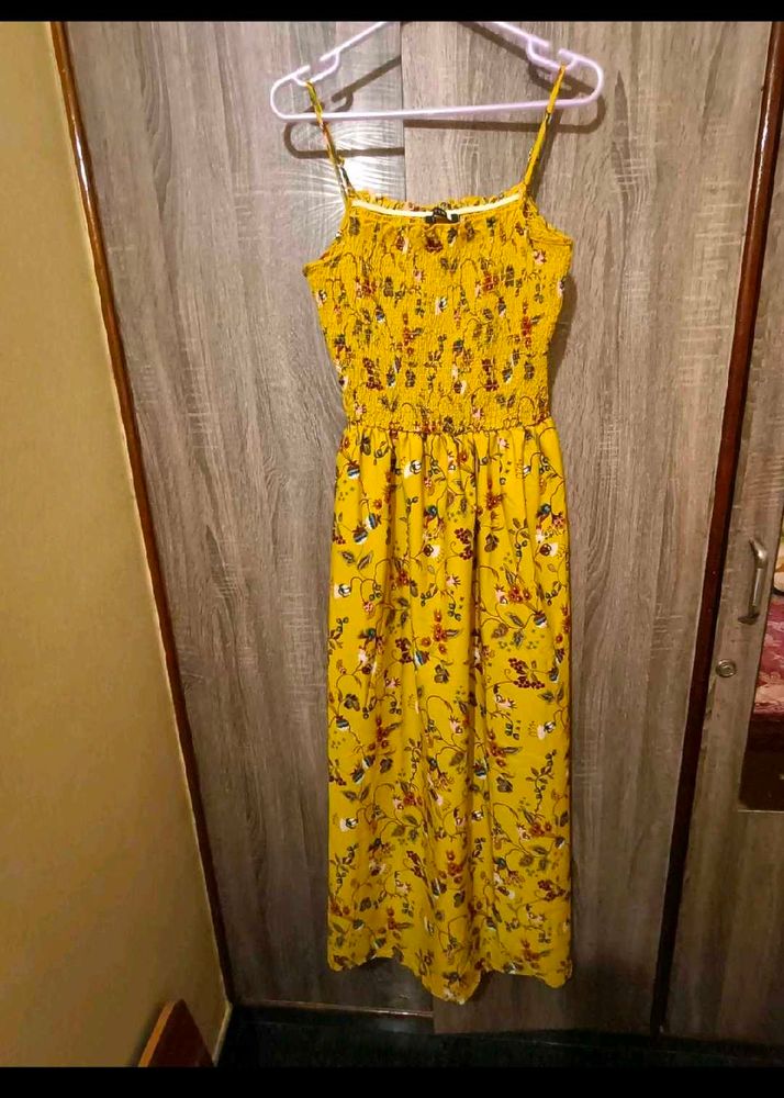 Yellow Floral Maxi Dress