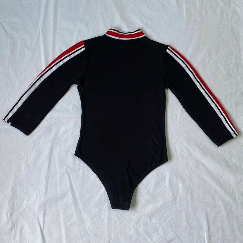 Retro Striped Bodysuit