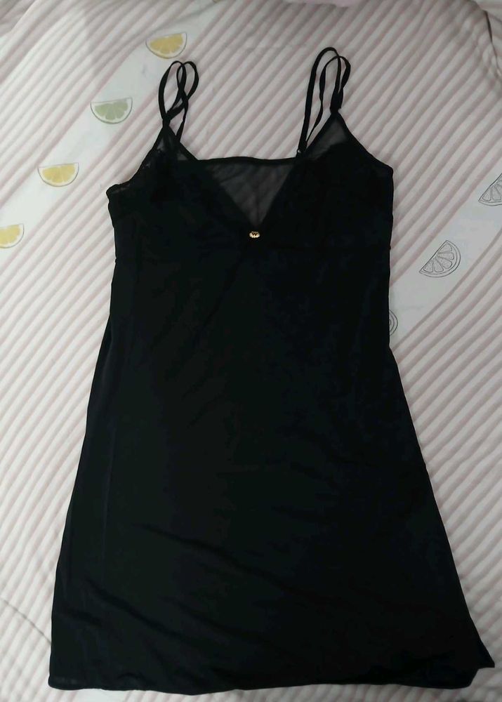 Women's Black Slip Dress