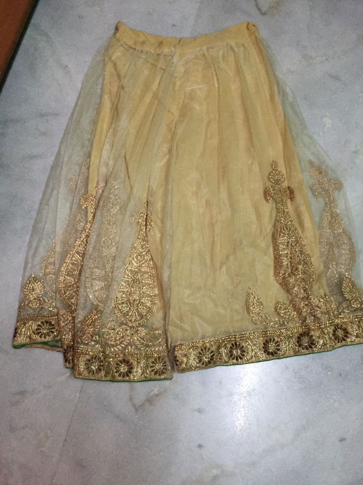 Gold Embroidered Lehenga Skirt