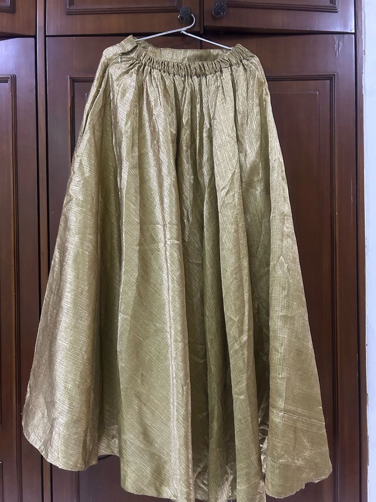 Gold Tone Kurti and skirt