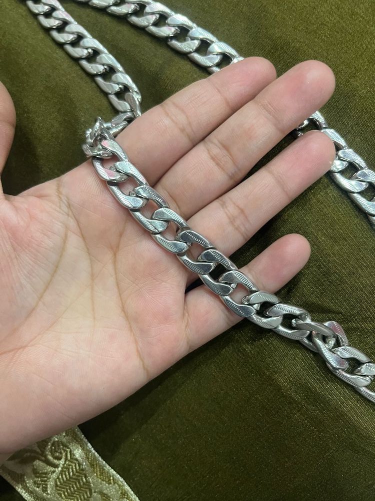 Chunky Silver Chain Necklace