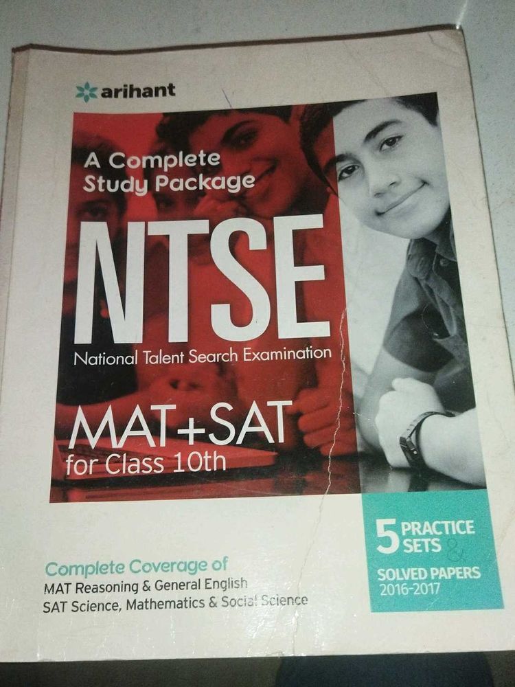 Arihant NTSE MAT+SAT Book for Class 10th