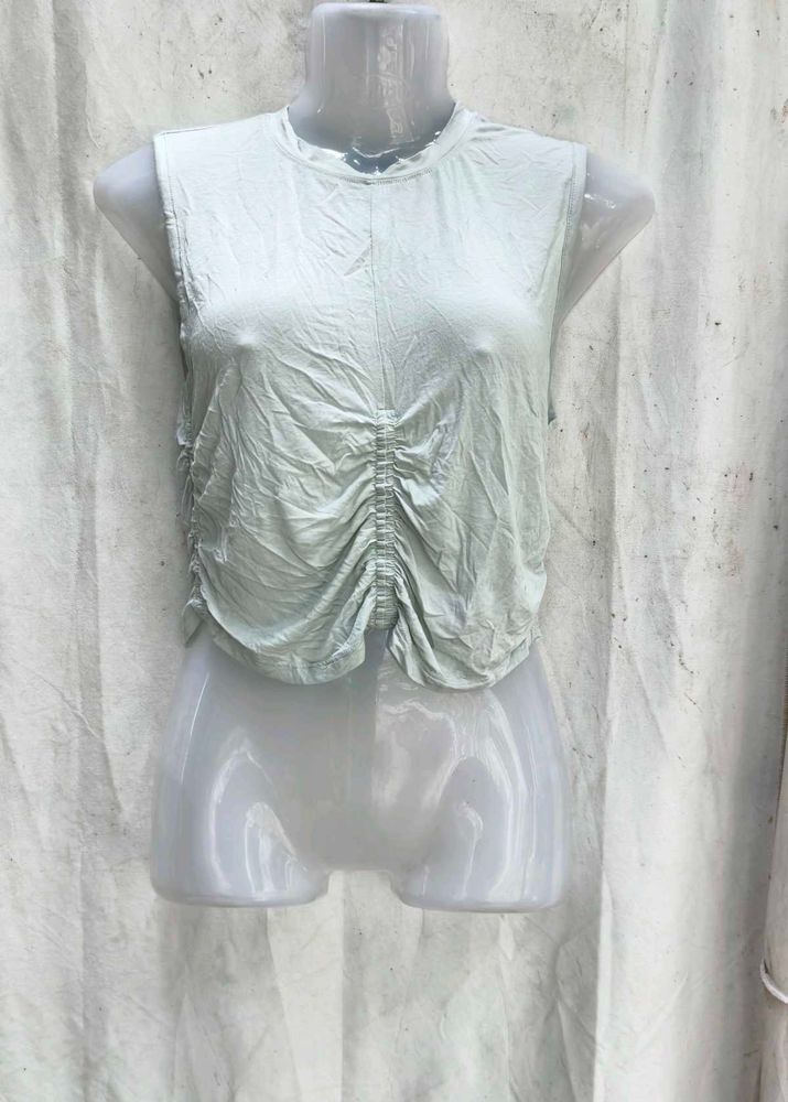 30158. Ruched Front Sleeveless Top