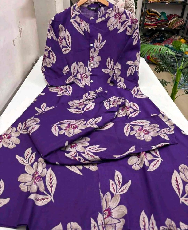 Floral Print Kurta Set