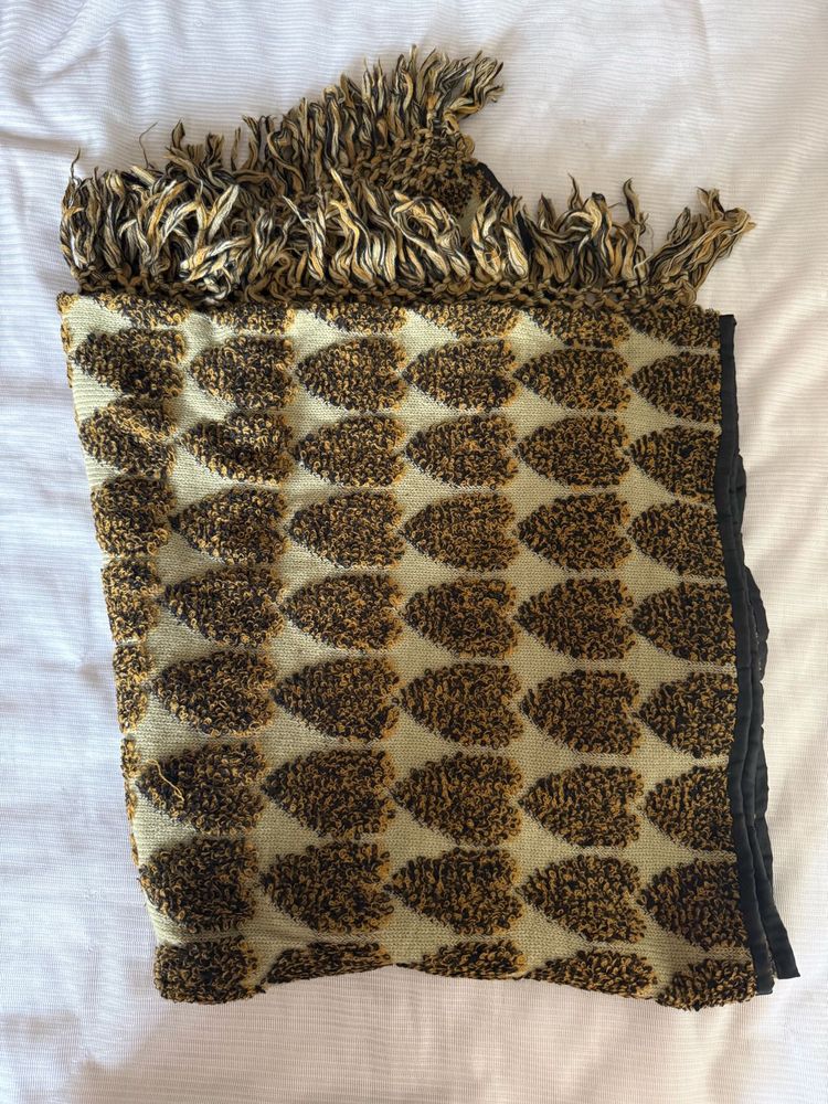 Heart Embroidered Shawl