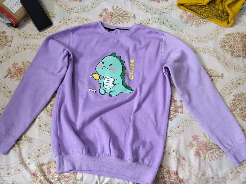 Cute Dinosaur Graphic Sweatshirt