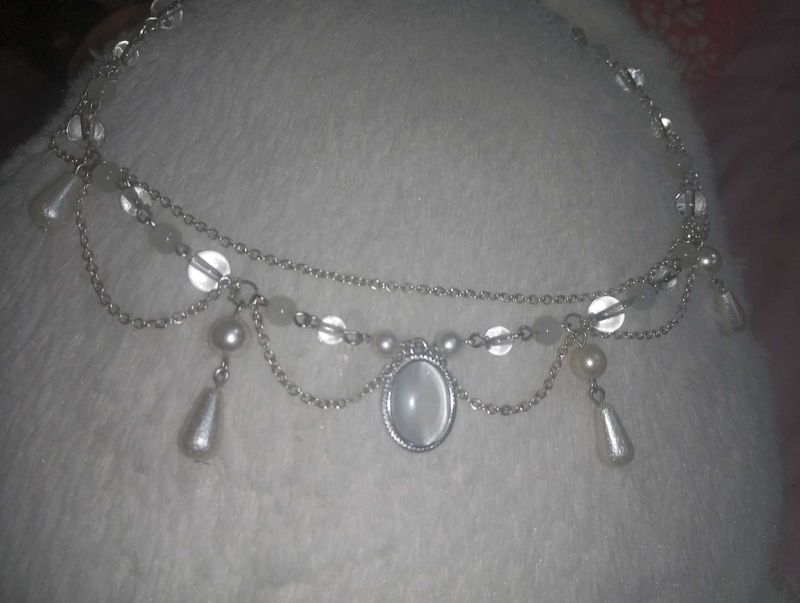 Elegant Pearl &amp; Crystal Body Chain